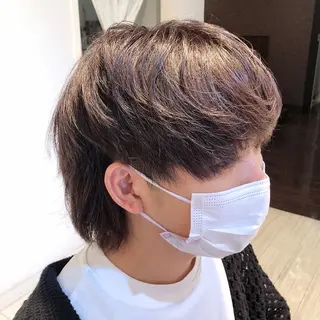 カラー メンズ 髪質改善&ストレート ‪✂︎‬鈴木青樹のヘアスタイル