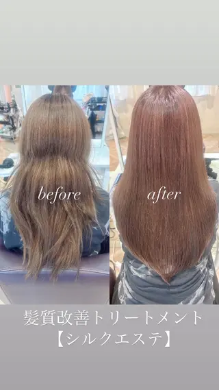 セミロング ルイマダーナ栄所属・深見 隆太/髪質改善 【シルクエステ】のヘアスタイル