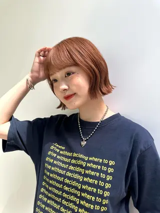 ショート Misora/ボブ/ レイヤー/艶カラーのヘアスタイル