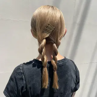 セミロング カラー ヘアアレンジ 暖色ダブルカラーボブ レイヤー🌈AINAのヘアスタイル