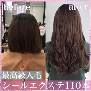ロング カラー ヘアアレンジ 八巻 晴香のヘアスタイル