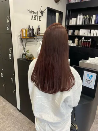 ロング カラー 友滝 真菜美のヘアスタイル