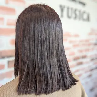 カラー セミロング YUSICA所沢✨ 飛田(ひだ)🐸のヘアスタイル