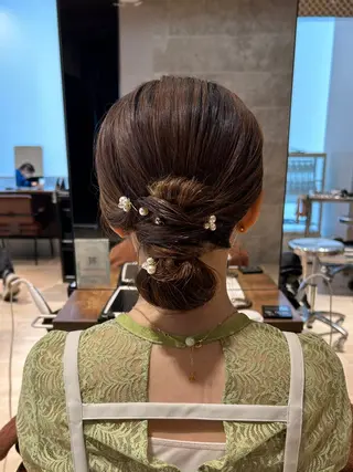 ロング カラー ヘアアレンジ 髙木美緒🌿 レイヤー/アレンジのヘアスタイル