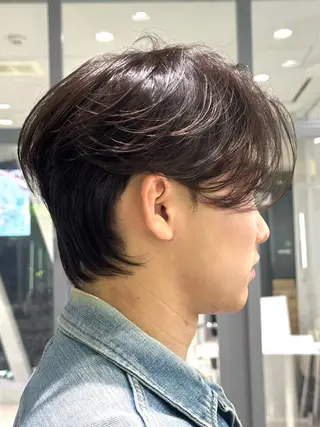 ショート パーマ メンズ ダウンパーマ/韓国 ヘア/ブリーチ/桑本のヘアスタイル