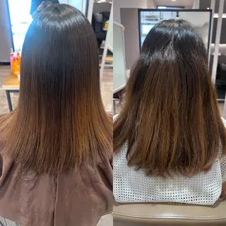 セミロング アースセンター南所属・センター南 大引　優のヘアスタイル