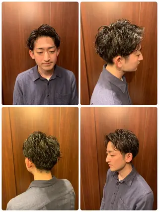 ミディアム メンズ 高橋 大輔のヘアスタイル