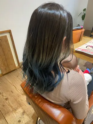 ミディアム わかばやし ゆうこのヘアスタイル