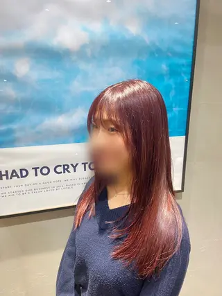 セミロング カラー 小林 駿介のヘアスタイル