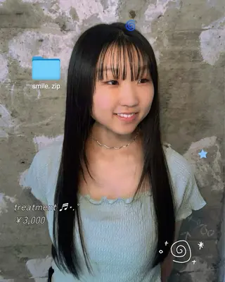 ロング 落合 智登世/ カラーモデル募集中のヘアスタイル