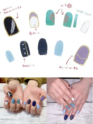 ネイル ゆず秋葉原 Vickyのネイルデザイン