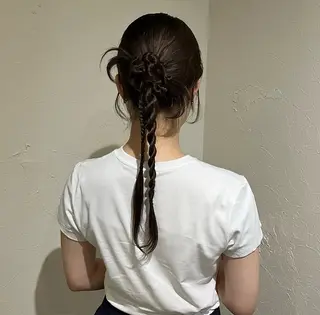 ロング カラー ヘアアレンジ mao /髪質改善 /透明感カラー/伏見のヘアスタイル