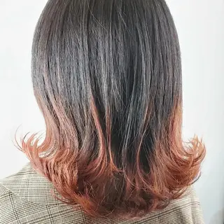 ミディアム カラー HAIRMAKE y21青葉台所属・鈴木 那由人のヘアスタイル