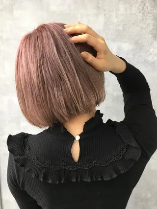 ショート カラー レイヤーカット BLend 渋谷のヘアスタイル