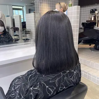 ミディアム カラー パーマ ヘアアレンジ メンズ キッズ ネイル マツエク・マツパ アイブロウ 🦋透明感グレージュ /韓国レイヤー🦋のヘアスタイル