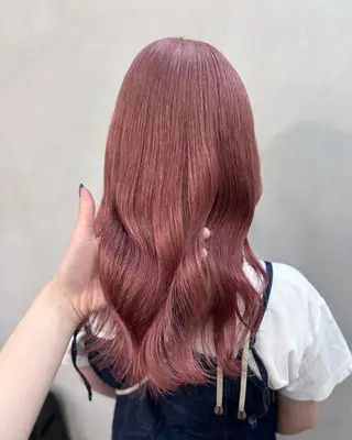 ロング カラー 杉田 涼のヘアスタイル