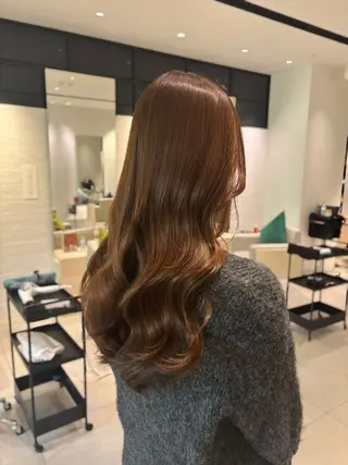 ロング カラー 銀座/韓国レイヤー/ 艶カラー🍓原田侑依のヘアスタイル