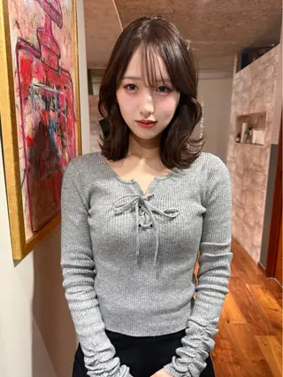 ミディアム カラー mai / linoah˚✧のヘアスタイル