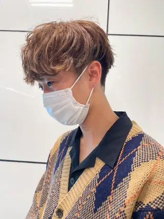 メンズ アイブロウ メンズ/艶髪/カラー サクラ🌸のヘアスタイル