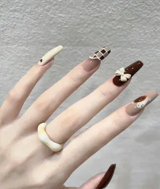 ネイル 花花 ネイルサロンのネイルデザイン