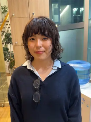 ミディアム カラー パーマ 🔆ボブパーマ🔆 とやましゅうとのヘアスタイル