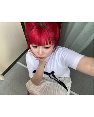 カラー 広香🪽ハイトーン/ ヘアセットのヘアスタイル