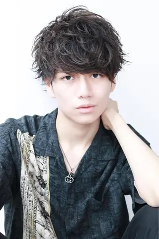 メンズ BABY 艶髪暗髪ヘア💖達人のヘアスタイル