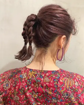 ミディアム カラー ヘアアレンジ 優作 〜圧倒的信頼〜のヘアスタイル