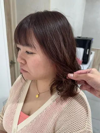 ミディアム カラー パーマ グランデュール焼津 SEIRYU🐉のヘアスタイル