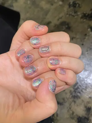 ネイル ♱˖⁺ 𝒎𝒐𝒑𝒊 ⁺のネイルデザイン