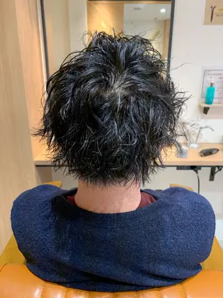 パーマ メンズ 森田 尚貴のヘアスタイル