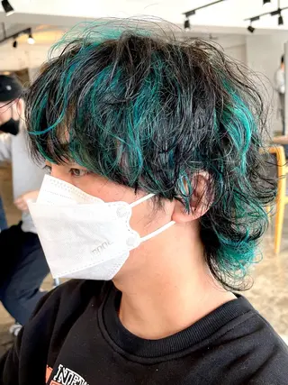 カラー メンズ ムラ修正/ ハイトーン💖Riaのヘアスタイル