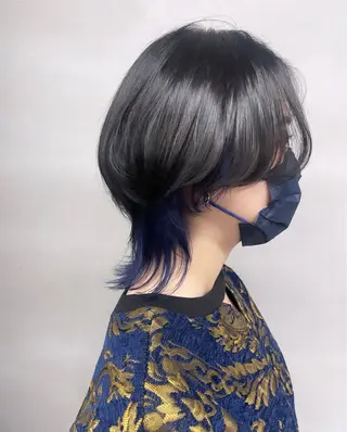 ミディアム 柏 ウルフ/レイヤー 田中佐和🐺のヘアスタイル