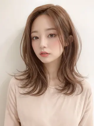セミロング ✨achieve hair ✨のヘアスタイル