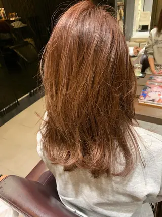 ミディアム カラー 美髪形成！色素改善！ 秋田　和輝のヘアスタイル