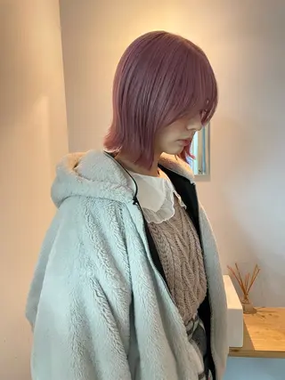 ミディアム ボブカットモデル/パ ーマ/harunaのヘアスタイル