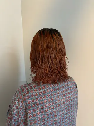 セミロング カラー 池田 晴乃のヘアスタイル