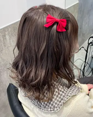 ミディアム ヘアアレンジ 💗ガーリーヘア🎀 saki💗のヘアスタイル