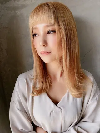 ミディアム ému エミュ　hair &spa所属・近藤 みゅうまのヘアスタイル