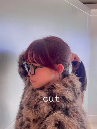 ミディアム 🕊️小顔カット 暖色系🍒/偉楓のヘアスタイル