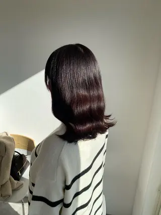 ミディアム TinkerLip所属・レイヤー/ボブ/暗髪 透明感カラーChieのヘアスタイル