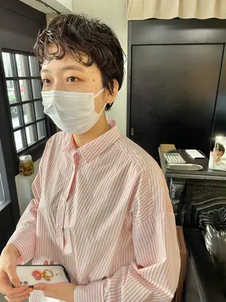 ショート パーマ kvell by urban.所属・ショート・ボブ ・ウルフ✂︎IMAIのヘアスタイル