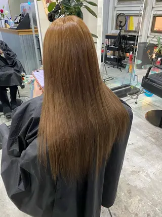 ロング カラー EDeN まりなのヘアスタイル