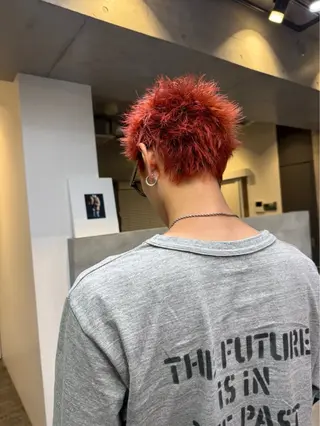 ショート カラー メンズ Quartett 【カルテット】所属・バイカー美容師 🏍️💨SENAのヘアスタイル