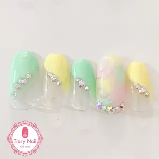ネイル 💗🪽Tiary Nail🪽💗のネイルデザイン