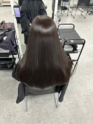 ロング カラー 韓国うる艶ベージュ 🤎まなかのヘアスタイル
