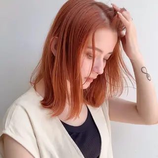 ミディアム カラー Apero【アペロ】所属・パーマ/暖色/ボブ イワタテ🇰🇷のヘアスタイル