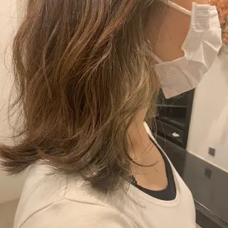 セミロング カラー 髪質改善period.所属・いしかわまい🎀 髪質改善特価サロンのヘアスタイル