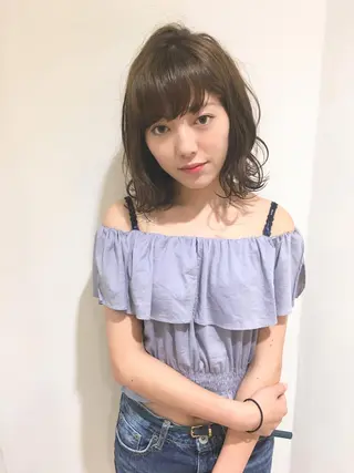 ショート カラー ディレクター ノナカのヘアスタイル