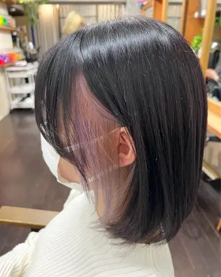 ミディアム カラー 土田かほ/本日🈳 透明感カラー🍃のヘアスタイル